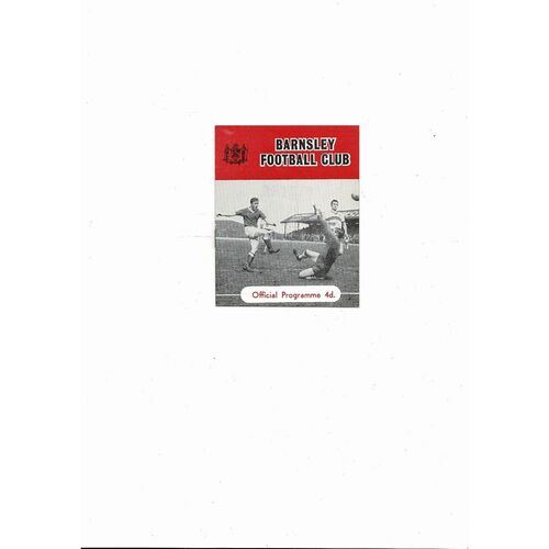 1964/65 Barnsley v Luton Town Football Programme