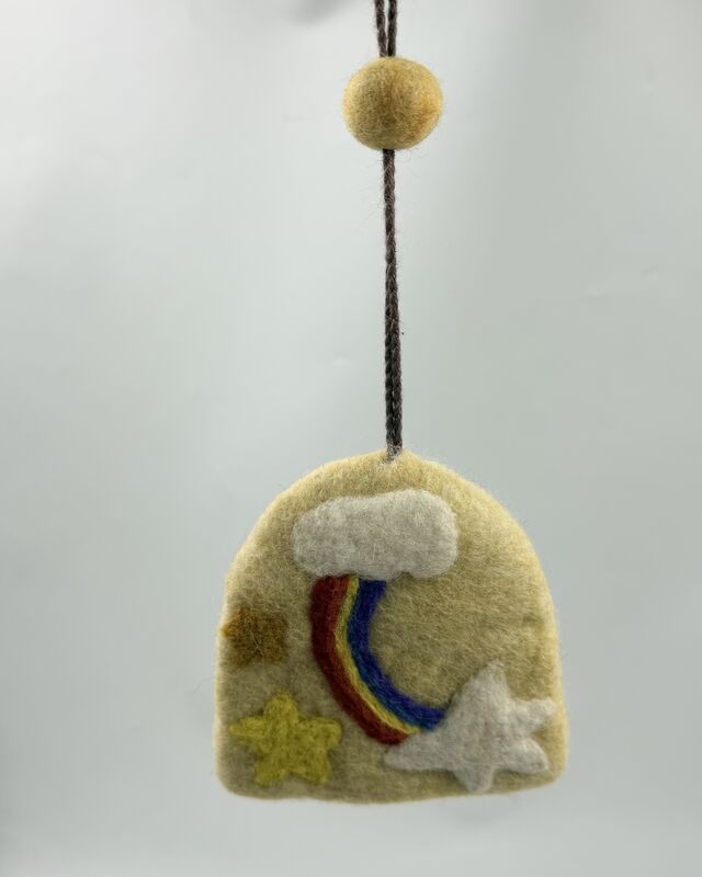 handmade rainbow key holders