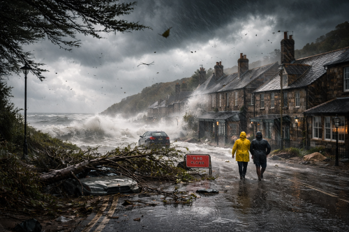 Red Weather Warning - Storm Goretti