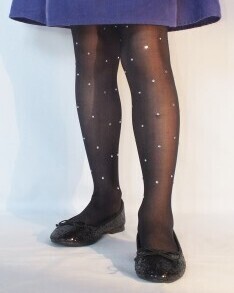 Diamonds on Black Sheers