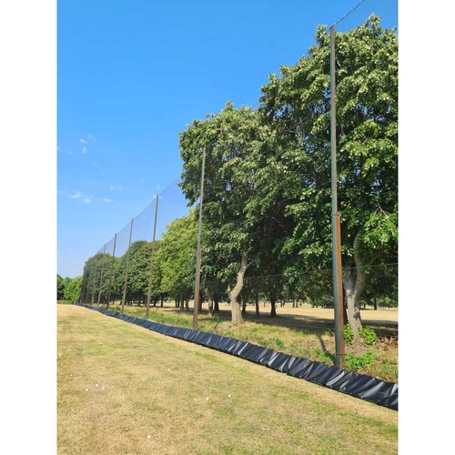 Golf range net anchoring