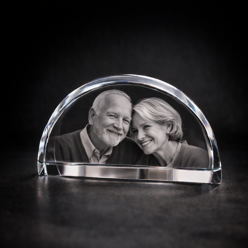 Nairn Half Moon 3D Crystal