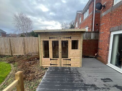 #SHP059 8x6 Pent Summer House