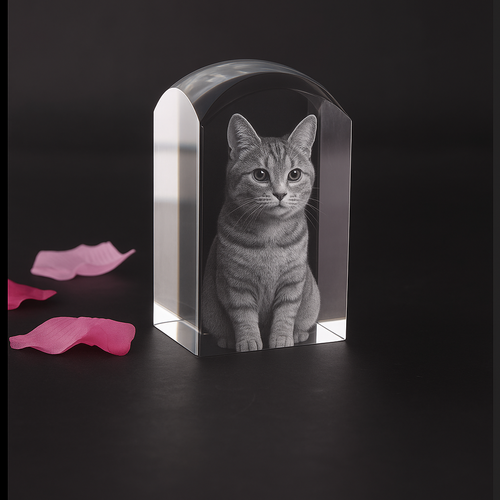 ***2 Sizes Available***The Stunning New Dunvegan Solid 3d Crystal Prism Dome