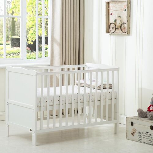 mcc direct Cot Bed Wooden Baby Cot Toddler Bed Premier Aloe Vera Water Repellent Mattress  - Orlando