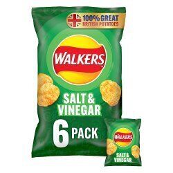 Walkers Salt & Vinegar Crisps 6pk