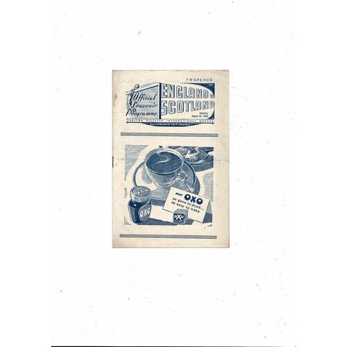 1946 England v Scotland International Football Programme