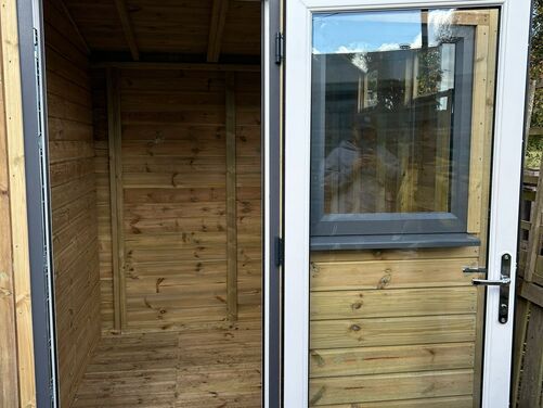 #PVC067 17x7 Pent Summer House Work Shop