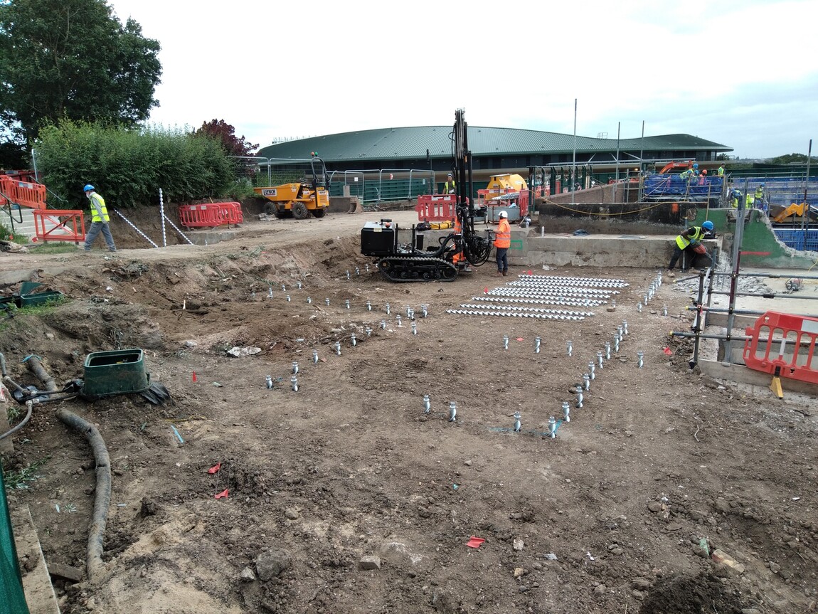Piled anchor for underpinning foundations