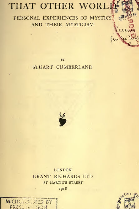 1918 | That Other World