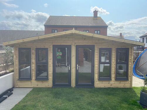 #PVC104 18x12 Apex Reverse Summer House