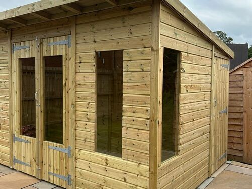 #SHP055 12x8 Pent Combi