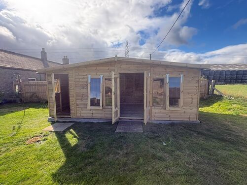 20x10 Apex Summer House Combi