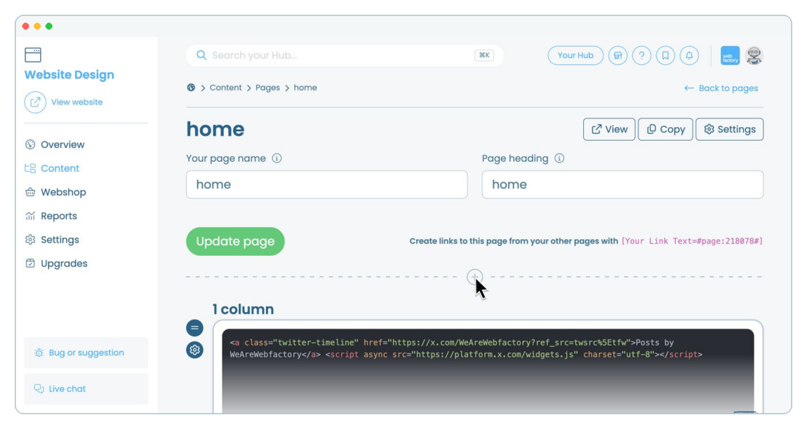 How to add and manage testimonials on a website page | Webfactory Support | Webfactory
