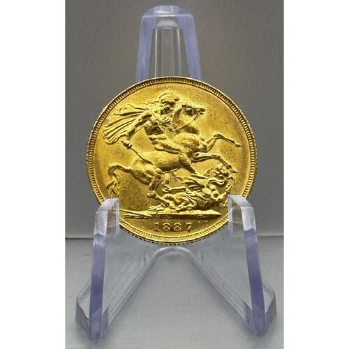 1887 Queen Victoria full gold sovereign