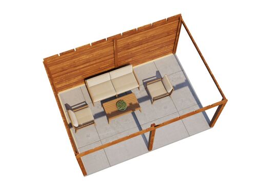 4.88mtr x 3.5mtr 28mm walled Gazebo