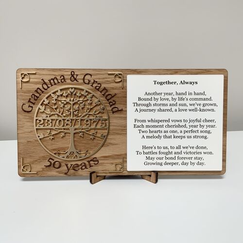 “Together Always” Anniversary Plaque Copy