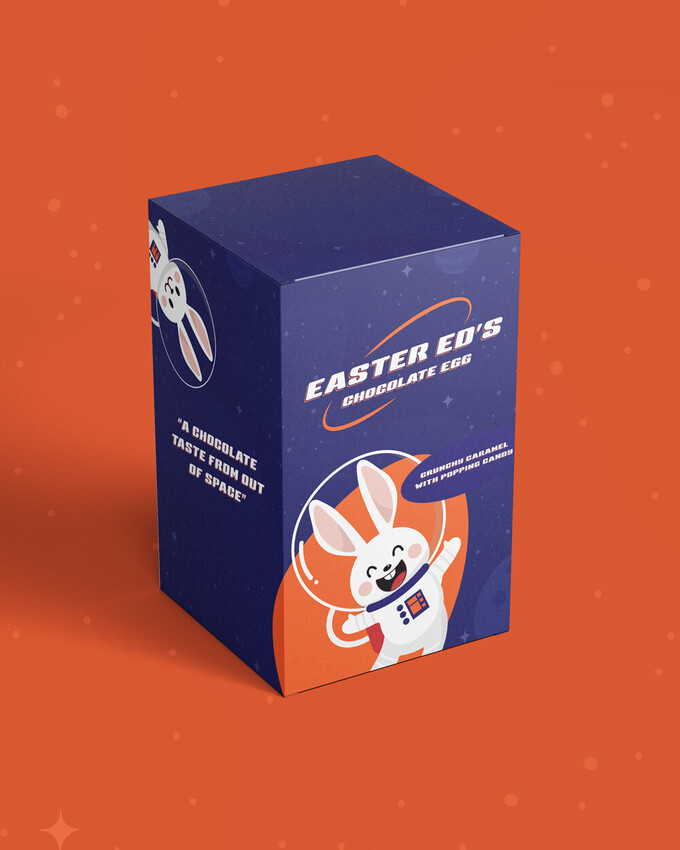 Easter ed chocolate egg redesign from the apprentice. Childrens easter egg.