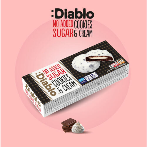 Diablo Diabetic No Added Sugar Cookies & Cream - White 128g