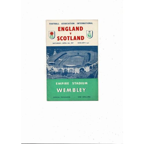 1958 England v Scotland Amateur International Football Programme