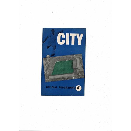 1959/60 Coventry City v Swindon Town Football Programme