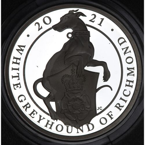 Queen beasts silver proof FDC 2021 ‘ The White Greyhound of Richmond’ coin