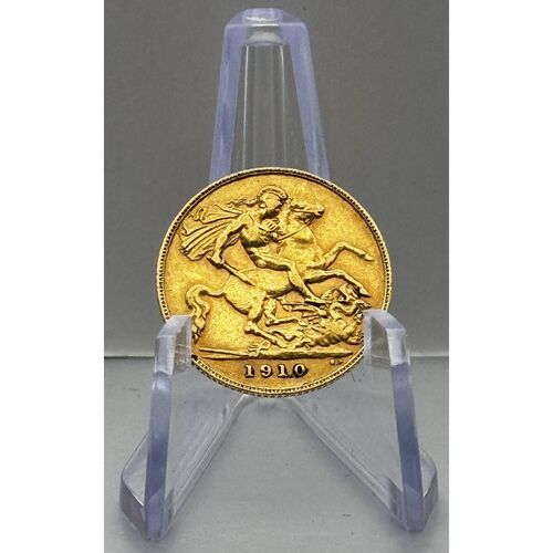 1910 king Edward V11 gold half sovereign