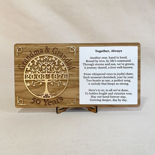 “Together Always” Anniversary Plaque Copy