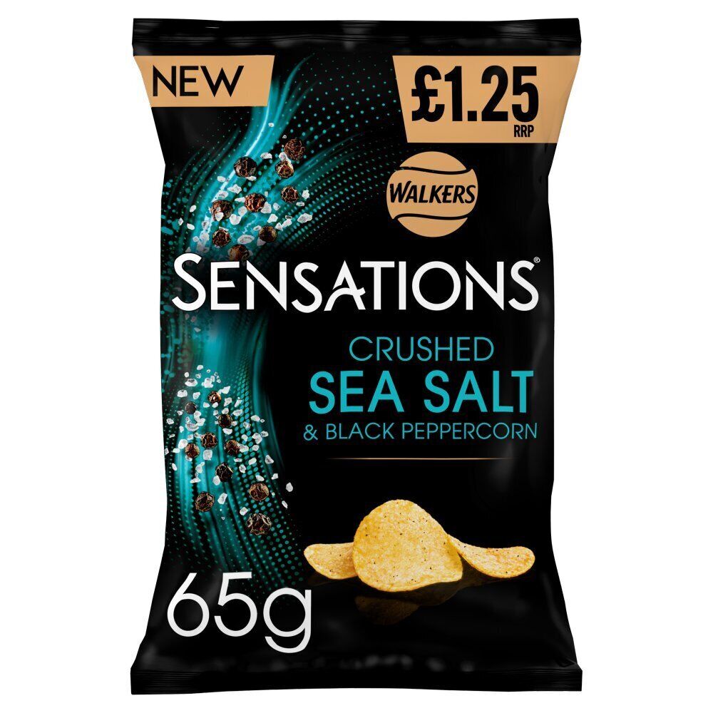 Walkers Sensations Crushed Sea Salt & Black Peppercorn Crisps