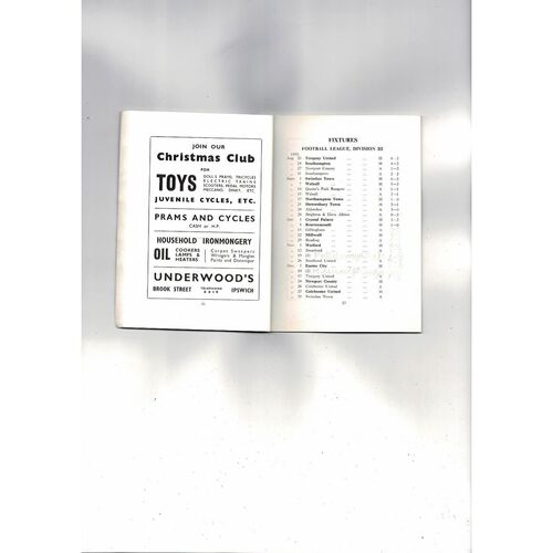 Ipswich Town Official Football Handbook 1955/56