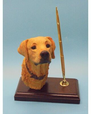 Yellow Labrador Desk Pen stand