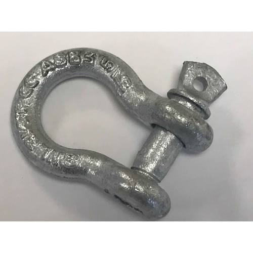 FS116-1 - M8 Gal Steel Bow Shackle to US Fed Spec 271 SWL 0.750 tonne