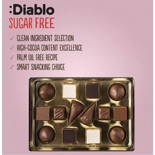 Diablo No Added Sugar Chocolate Box 142g