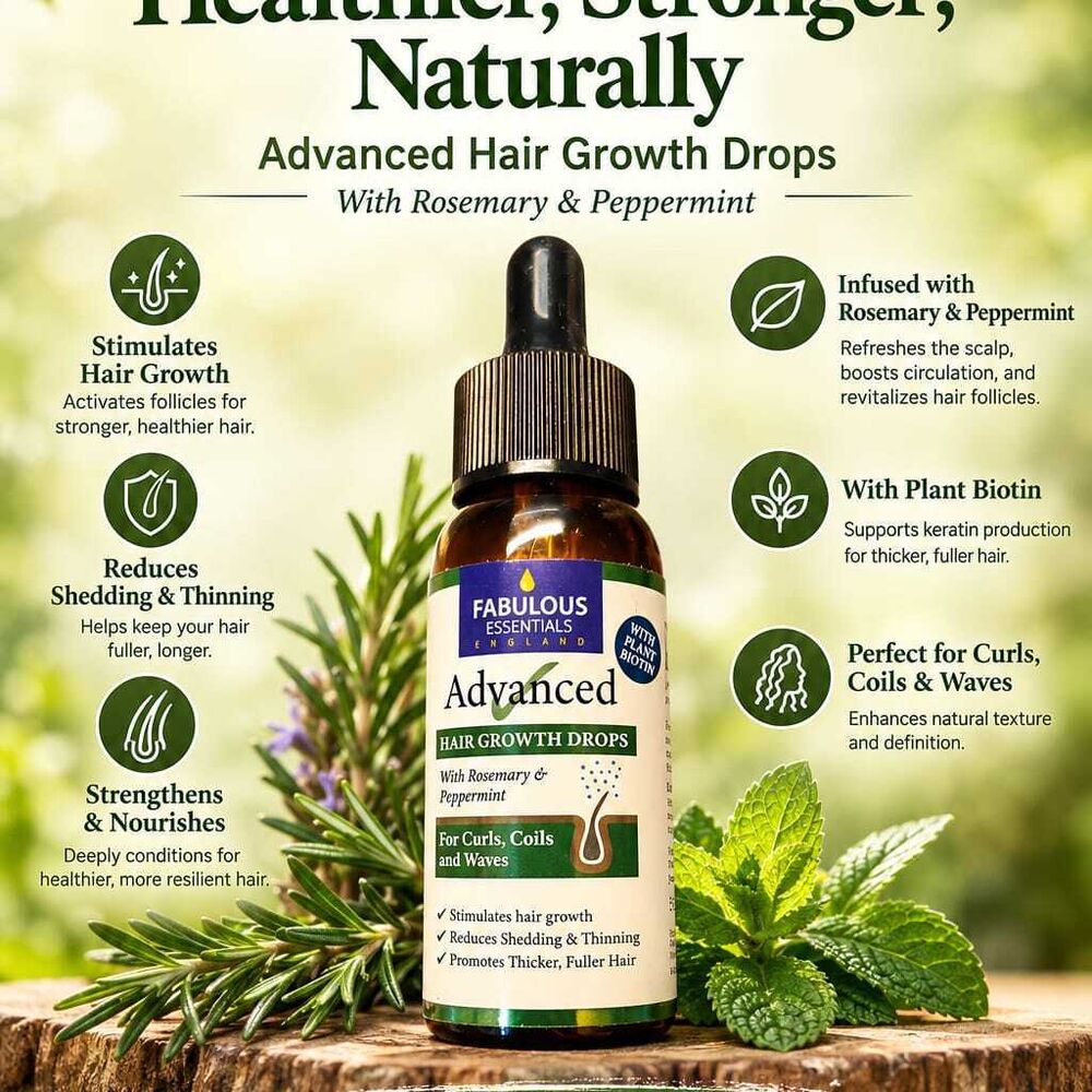 Advanced Hair Growth Drops with Rosemary & Peppermint