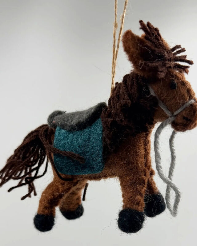 Horse Ornament/Deco- Brown