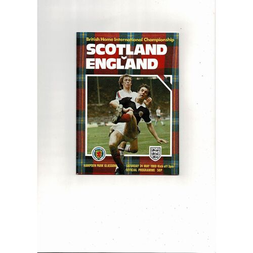 1980 Scotland v England Football Programme