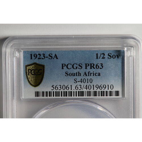 Rare 1923 ‘SA’ King George V proof gold half sovereign