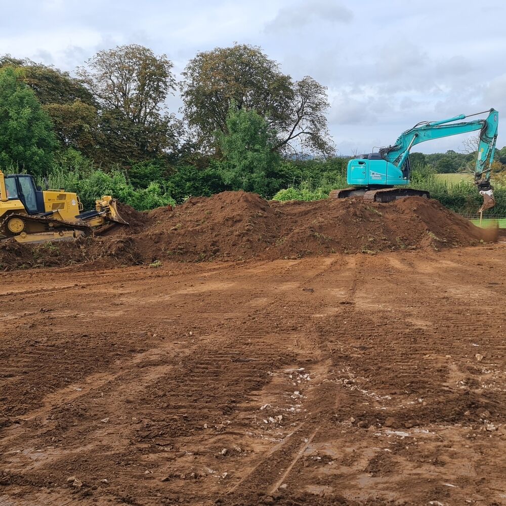 Groundworks at PlasDwr St Fagans Battlefield