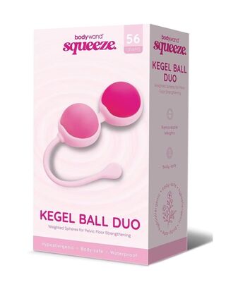 Bodywand Squeeze Weighted Duo Kegel Balls Pink