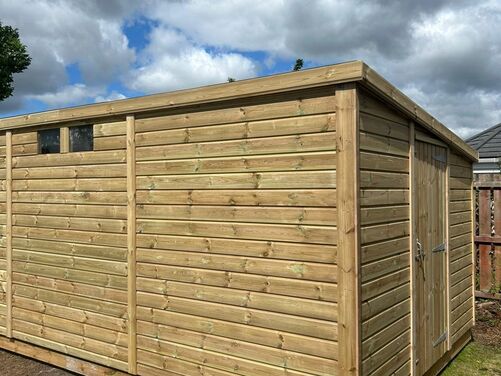 18x10 Pent Shed Workshop 