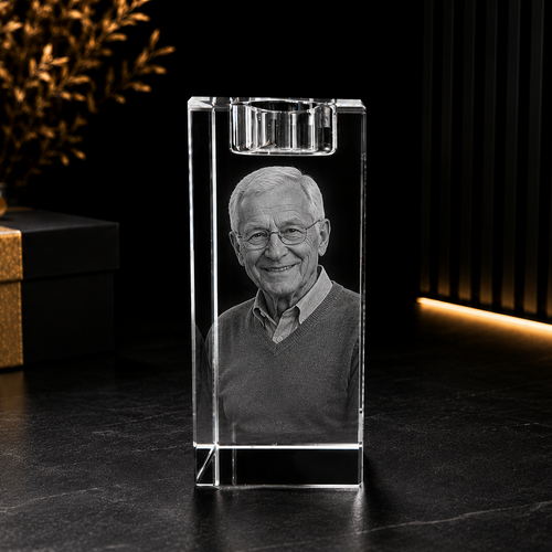 XXL 3D Crystal Tea Light – 140dx60×60mm
