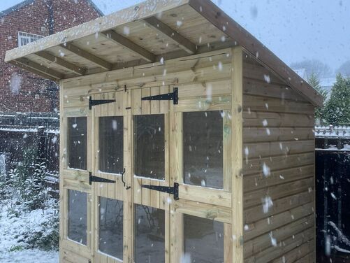 #SHP053 8x4 Pent Summer House