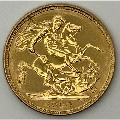 2000 QE11 full gold sovereign