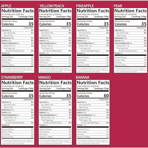 Onetang Freeze Dried Mixed Fruits - Single Serving Bag x 12 (130g)