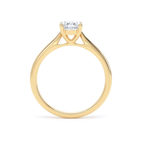 Classic oval diamond solitaire