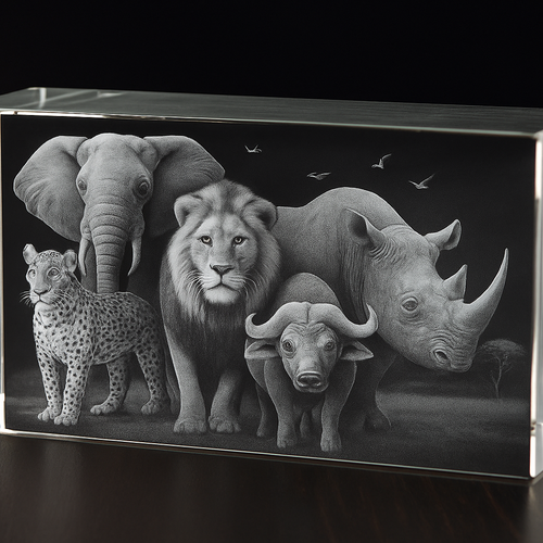 Arran VIP Mega 3D Crystal Block – 200×100×100mm