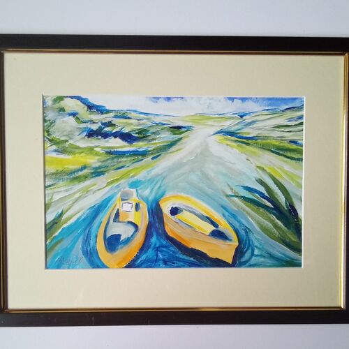 Boats seeking a sheltered inlet