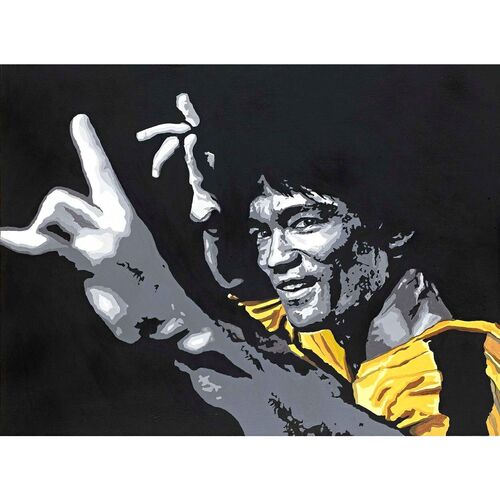 Original Bruce Lee Painting by Sue Verity