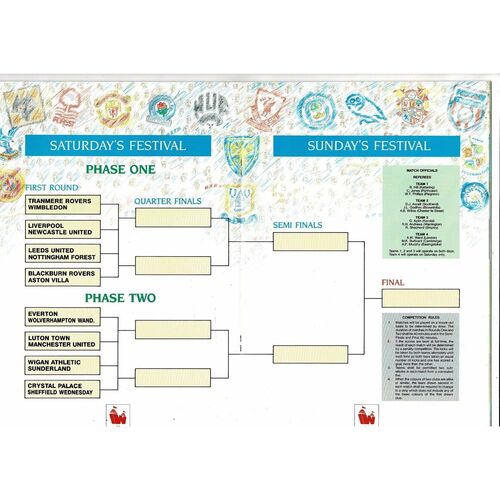 Mercantile Credit Festival Weekend Football Programme 1988