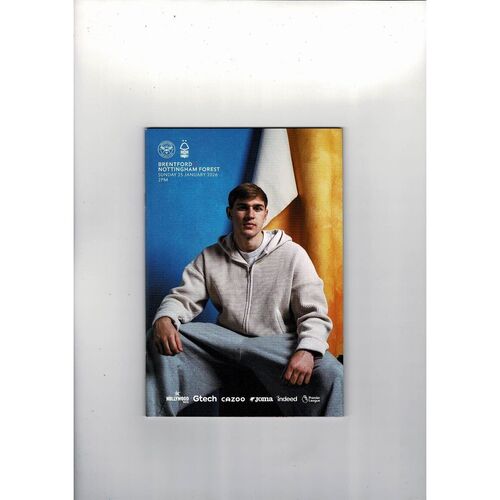 2025/26 Brentford v Nottingham Forest Football Progamme